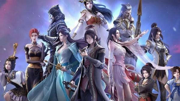 Hình ảnh giới thiệu về thế giới huyền huyễn của Yêu Thần Ký truyện tranh.