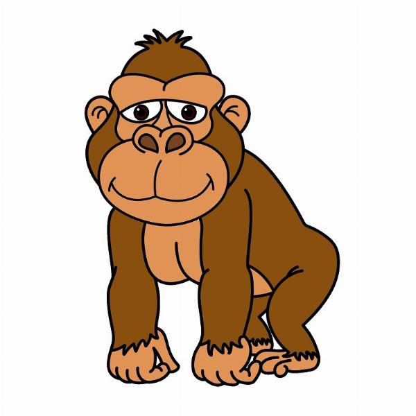 Các bước phác thảo cơ bản hình dạng thân và đầu của capybara bằng các hình khối đơn giản