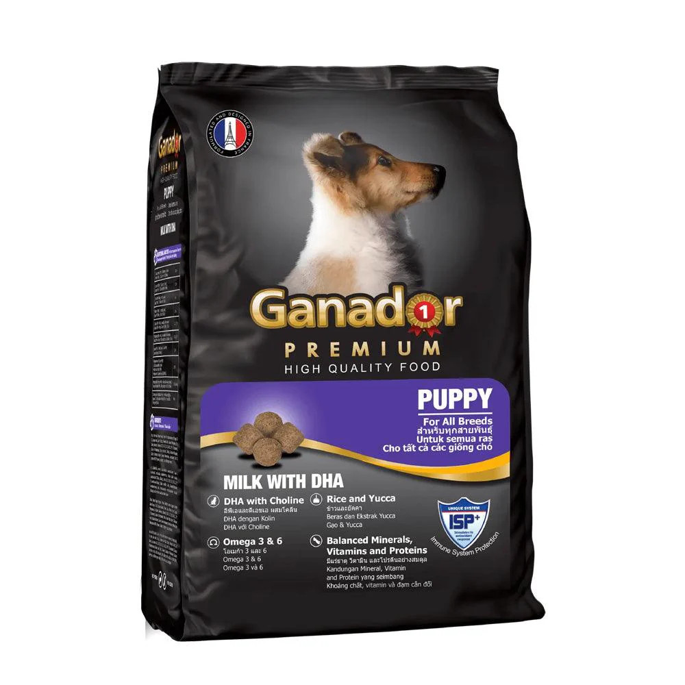 Hạt Ganador Puppy Vị Sữa & DHA