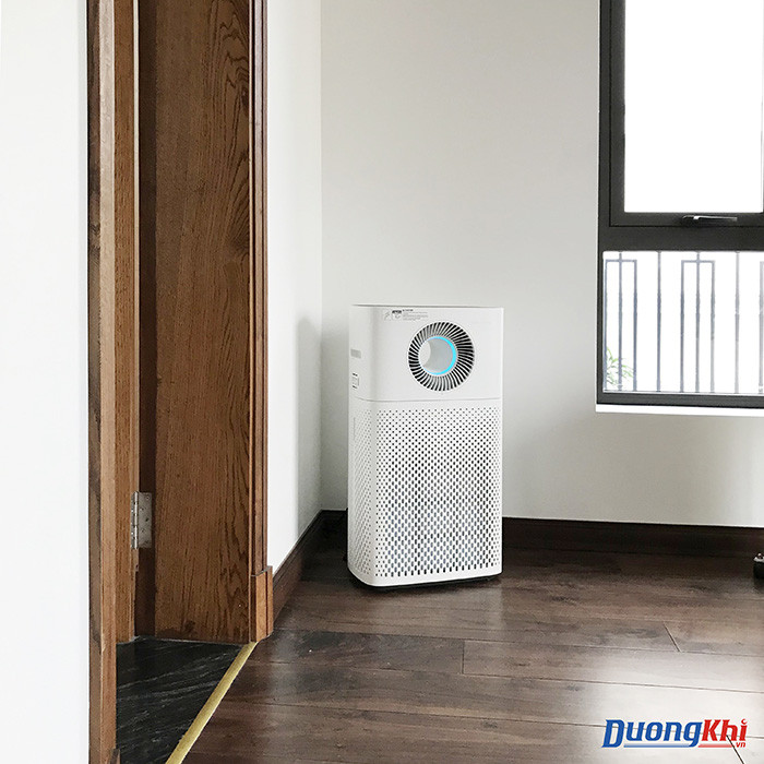 Hình ảnh máy lọc không khí Coway AP-1516D đang hoạt động trong không gian sống