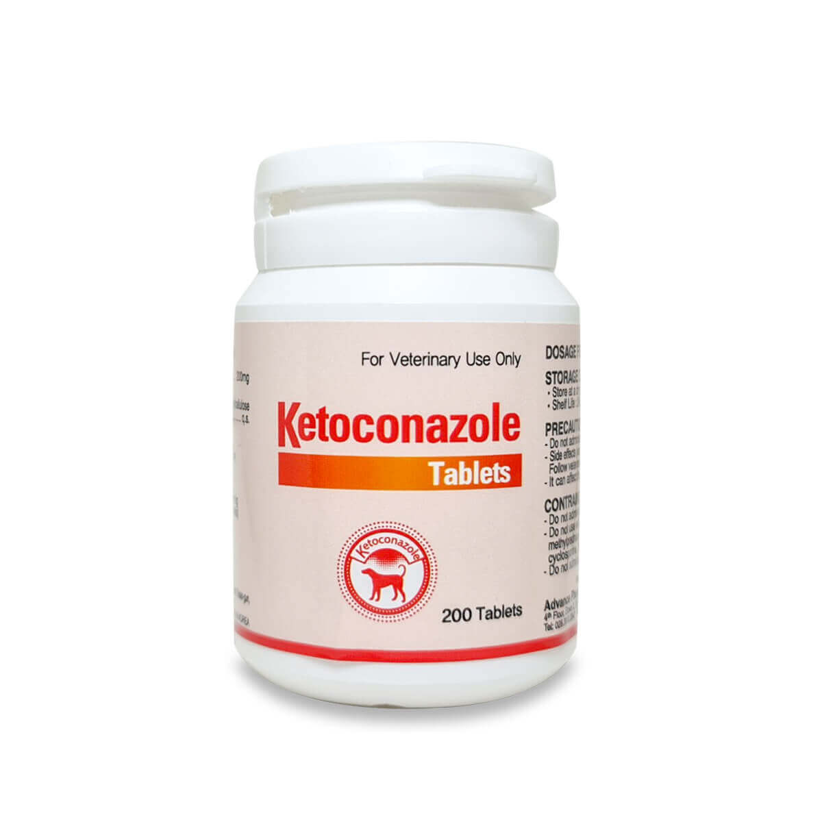Thuốc Ketoconazole dạng viên được dùng để trị nấm da hoặc kháng nấm trên chó