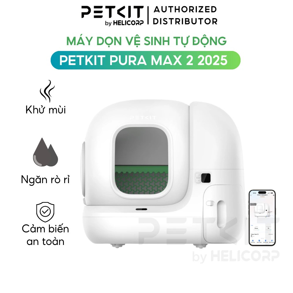 Máy dọn phân mèo Petkit Pura Max 2 2025 mang lại không gian sạch sẽ