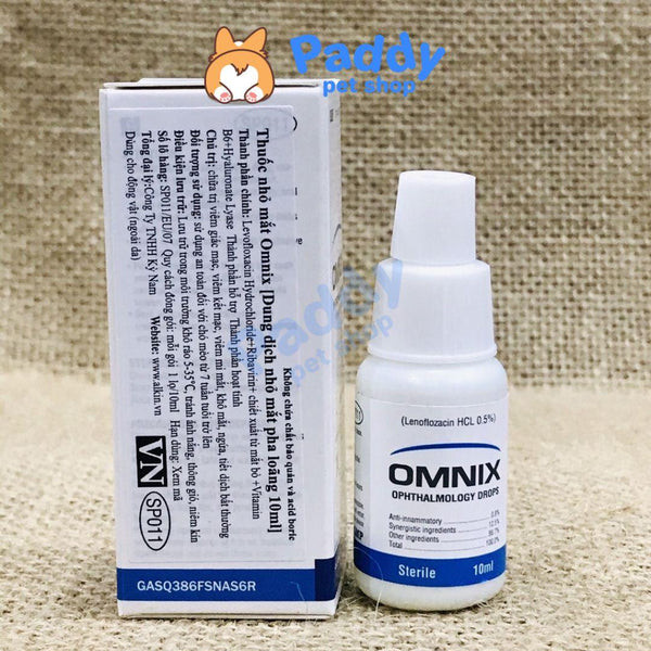 Nhỏ Mắt Và Phòng Đau Mắt Alkin Omnix hỗ trợ điều trị các bệnh về mắt ở mèo