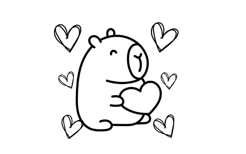 tô màu cabybara